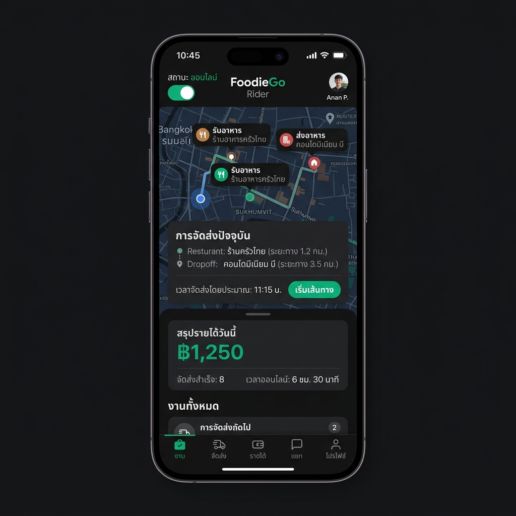 หน้าโปรไฟล์ไรเดอร์